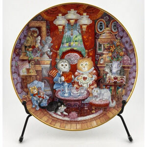 Franklin Mint Bill Bell "Whisker Wuv" #V1040 Collectible Cat Plate